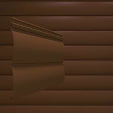 Сайдинг ПВХ блок-хаус 2700х230 мм темно-коричневый