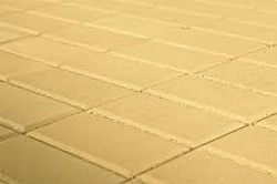 Тротуарная плитка Прямоугольник, Песочный, h=40 мм, двухслойная