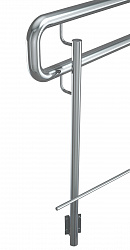 Ограждение из нержавеющей стали c парным поручнем 
Высота 1: 900мм
Высота 2: 700мм
Длина секции: 1000мм