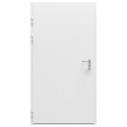 Дверь противопожарная металлическая дымогазонепроницаемая сплошная, однопольная, угловая коробка ДПМ-Пульс-01/60К (1050-2075)