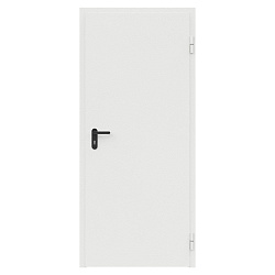 Дверь противопожарная металлическая ДПМ-Пульс-01/60К сплошная, угловая коробка (850х2075), правая, RAL9016
